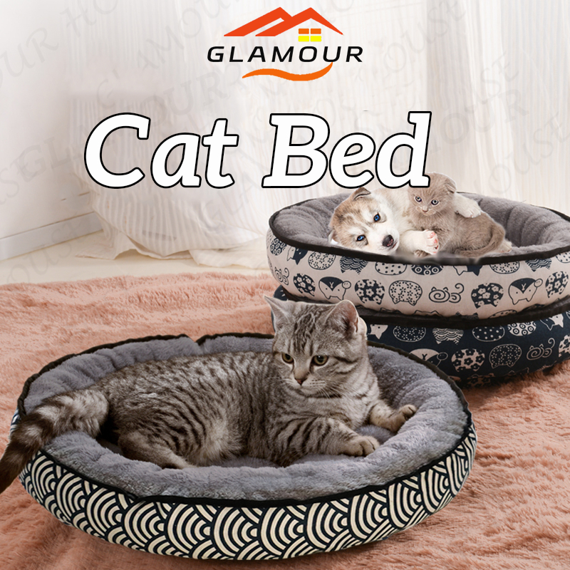 SG Cat Bed Double side Pet BedBedsure Small Dog Bed Washable Round Cat Sofa Bed With Nonskid Bottom for Cat and Puppy Shopee Singapore