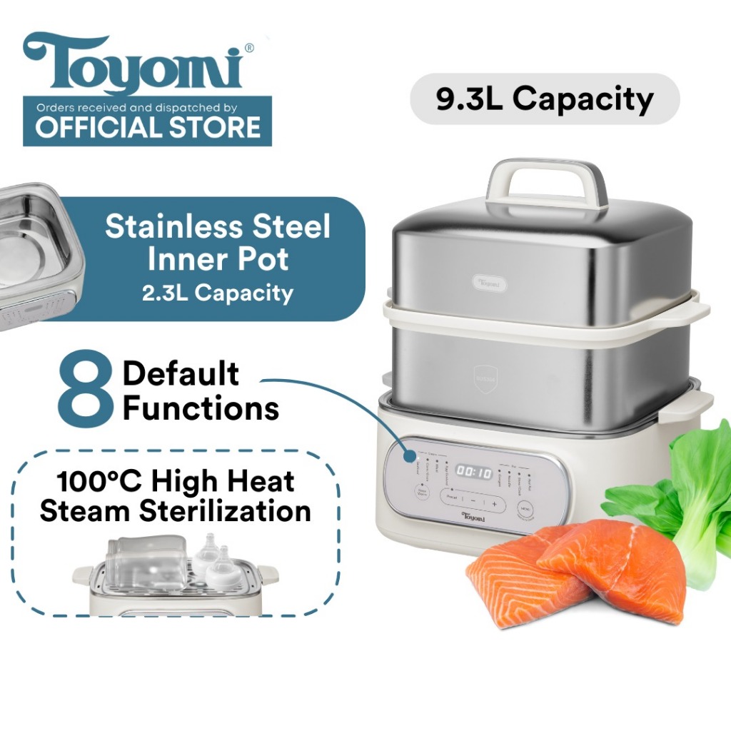 [NEW IN] Toyomi MultiFunction Electric Stackable Steamer ST 2318 Shopee Singapore
