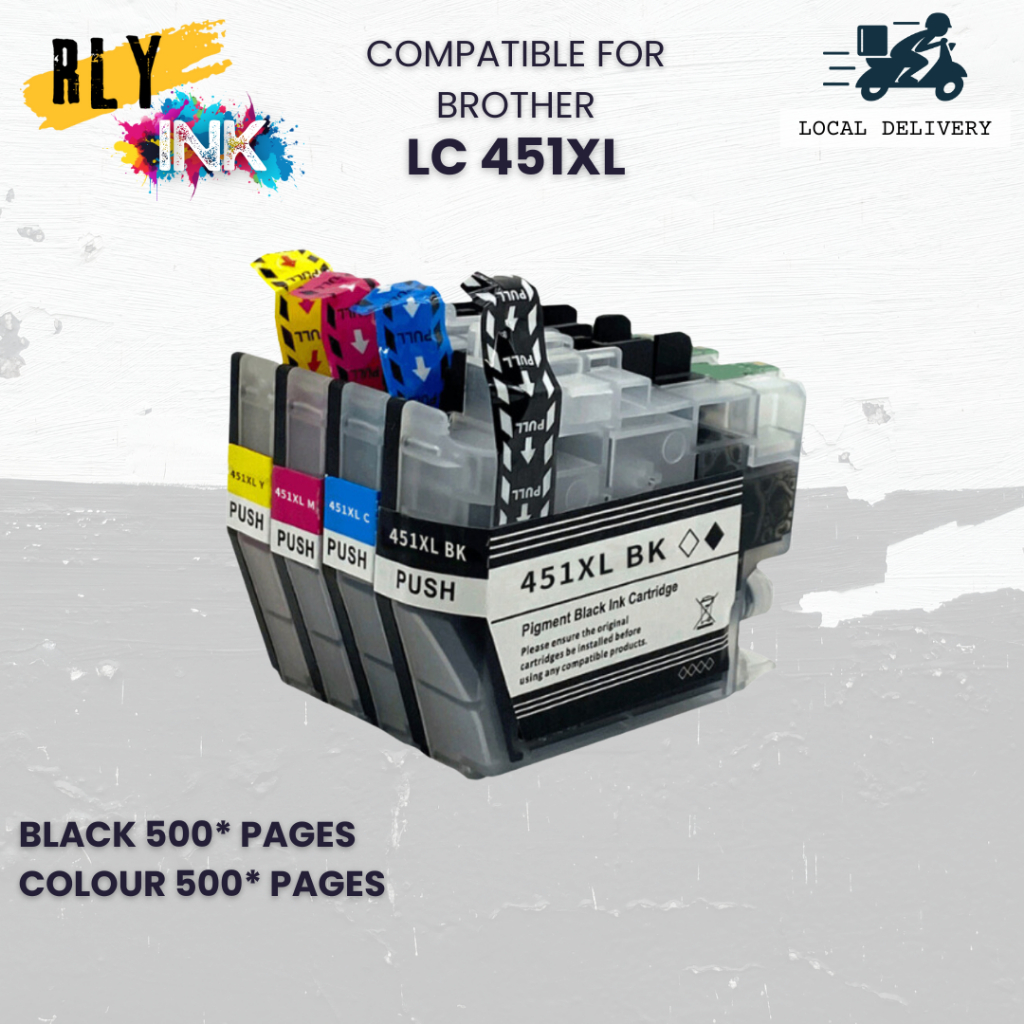 COMPATIBLE LC451XL LC 451 XL INK CARTRIDGES FOR BROTHER PRINTERS DCP ...