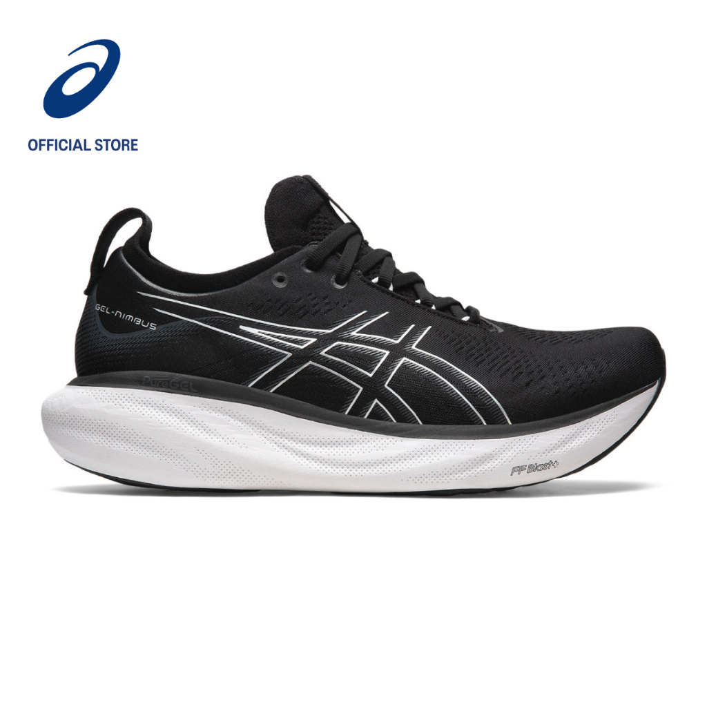 ASICS Men GEL-NIMBUS 25 Running Shoes in Black/Pure Silver | Shopee ...