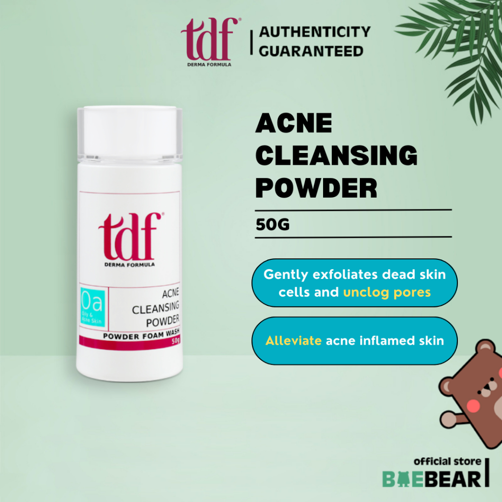 TDF ACNE CLEANSING POWDER 50G [BaeBear.sg] | Shopee Singapore