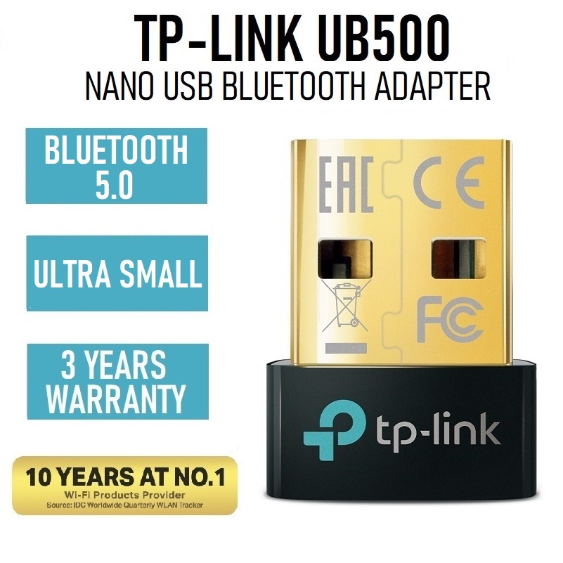 TP-Link UB500 Nano USB Bluetooth 5.0 Adapter Dongle Laptop Computer ...