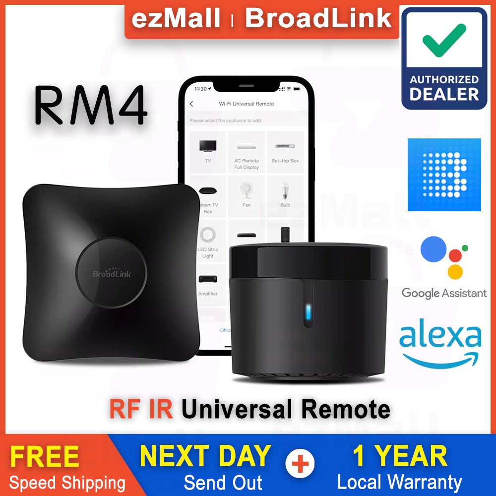 Broadlink Smart WiFi Universal Infrared Radio Frequency Remote Control ...