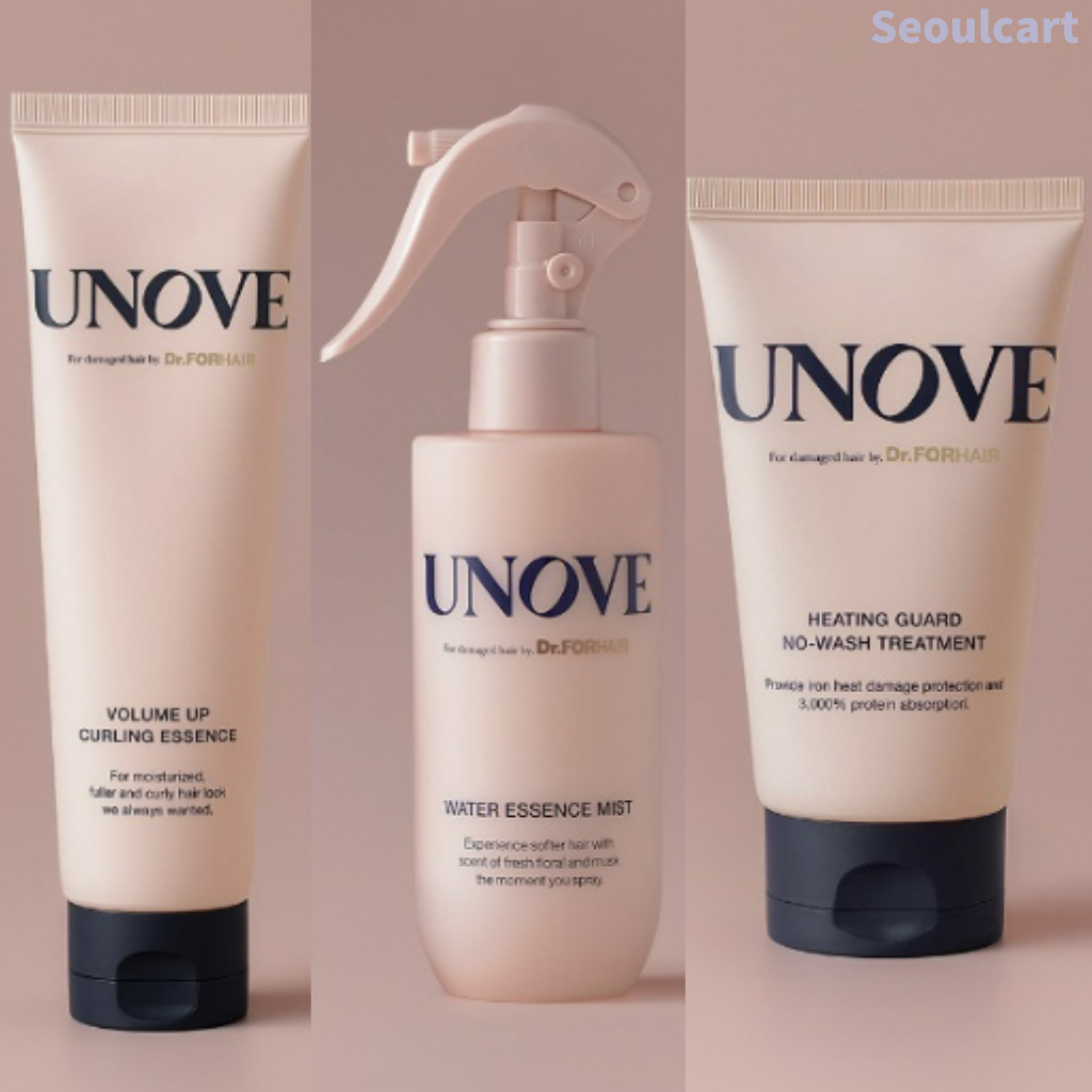 UNOVE, Volume Up Curling Hair Essence 147ml, Heating Guard No Wash