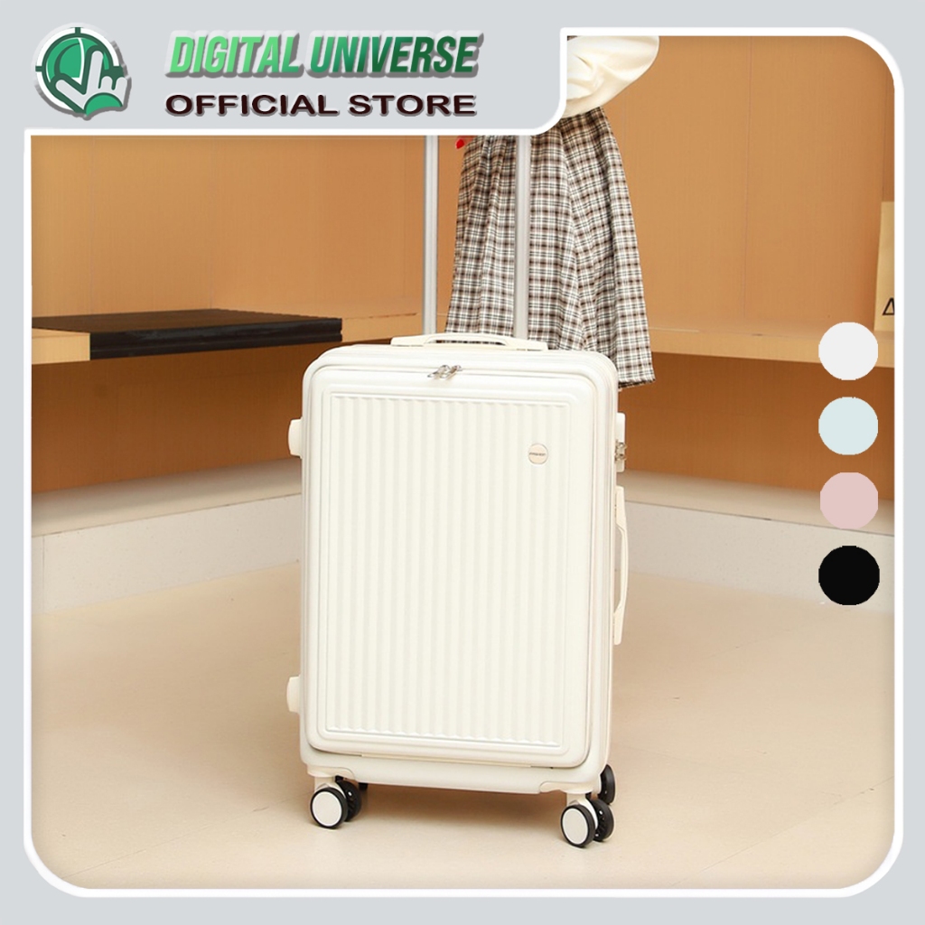 [SG Ready Stock] Front Opening Travel Cabin Size Luggage Shopee Singapore