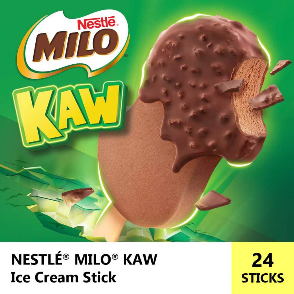 NestlÉ Milo Kaw Ice Cream Stick 24 Sticks 80ml Each Shopee Singapore 7352