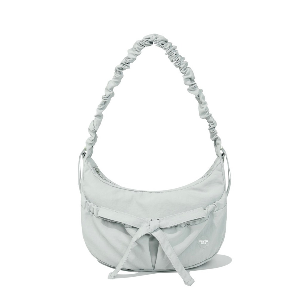 COVERNAT Clover Heart Shirring Medium Nylon Hobo Bag - 5