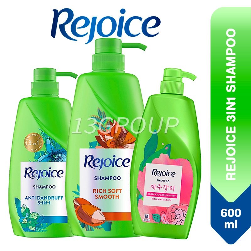 Rejoice 3in1 Shampoo Conditioner Anti Dandruff Rich Soft Smooth, 300ml