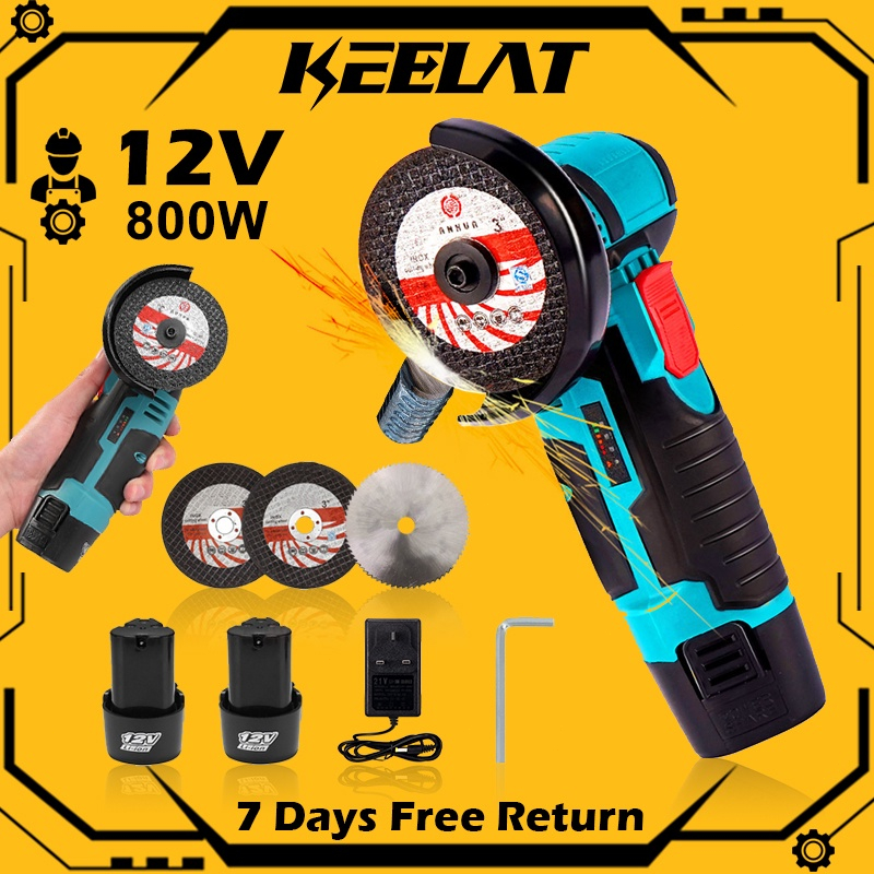KEELAT KAG004 Mini Angle Grinder Portable Cordless Angle Grinder