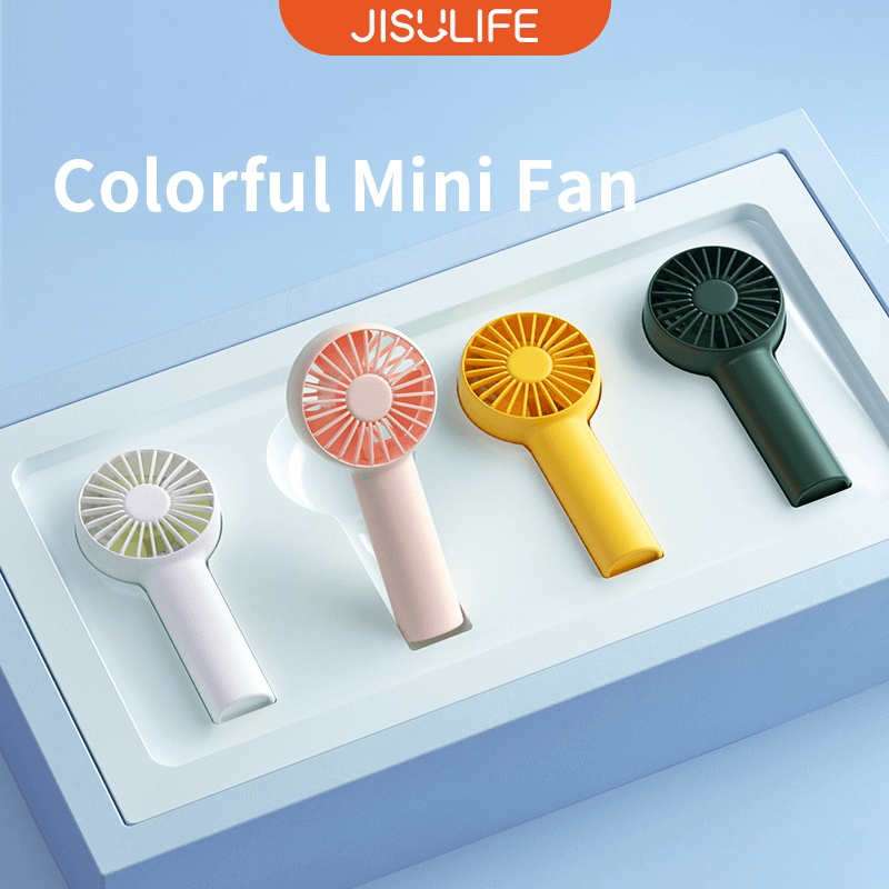 JISULIFE Super Mini Handheld Fan 2000mAh USB Rechargeable Portable ...