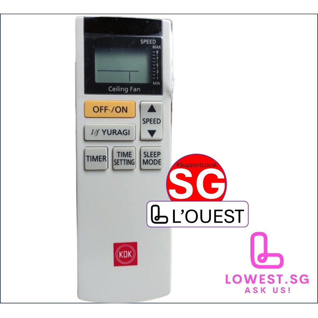 KDK W56WV Fan remote control KDK K15YX Ceiling Fan remote control ...