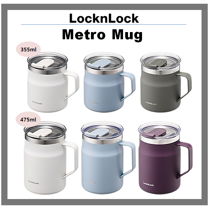 [Lock&Lock]Authentic Metro Colorful Coffee Tea Table Mug Thermal