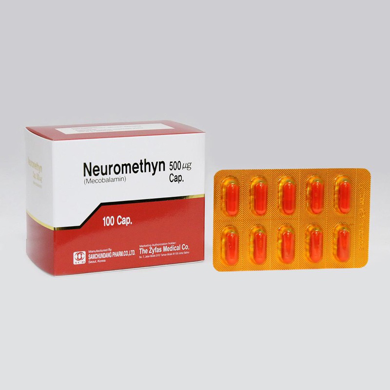Neuromethyn Vitamin B12 (Mecobalamin or Methylcobalamin) 500mcg, 10X10