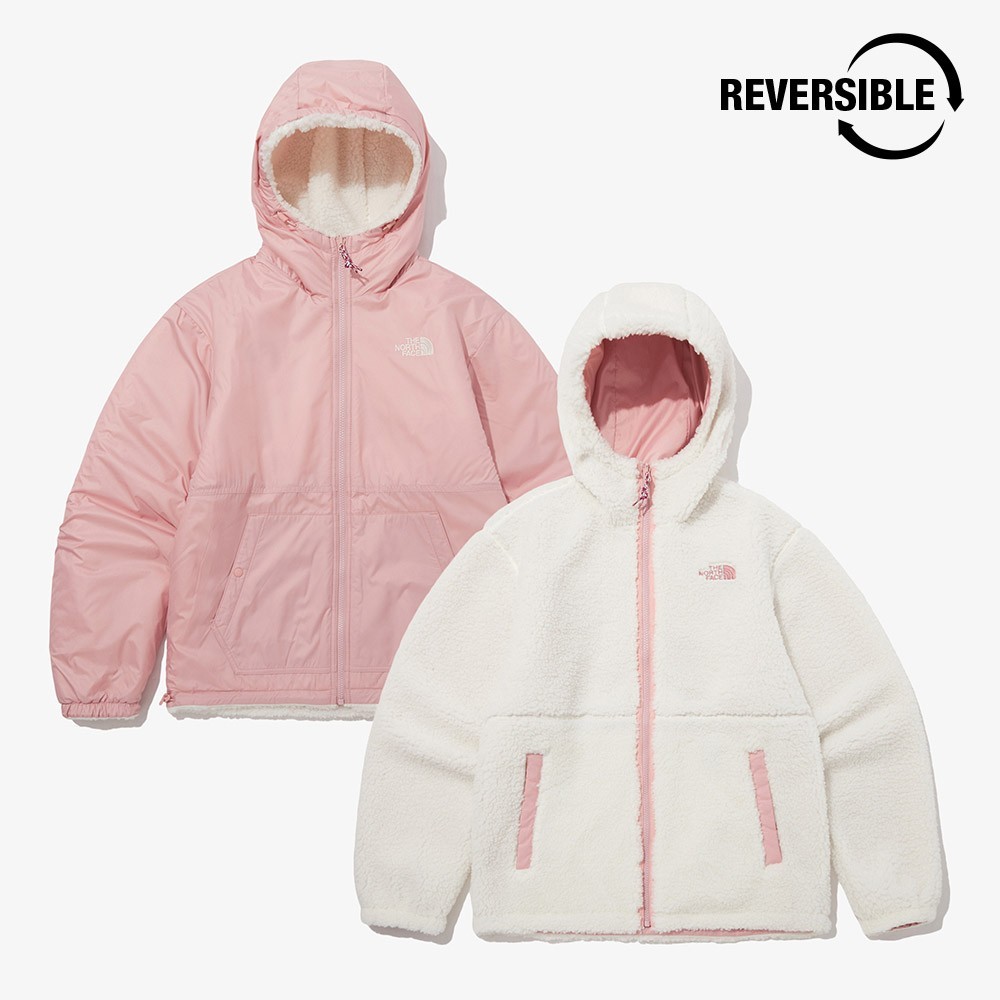 North face outlet reversible fleece jacket