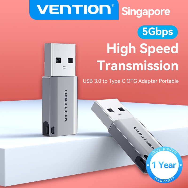 Vention USB Male to Type C Female OTG Adapter Converter Cable for Phone ...