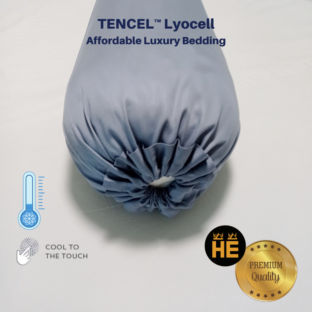 HE 🇸🇬 TENCEL™ Lyocell Bolster Case, Sateen Weave, 100 Tencel