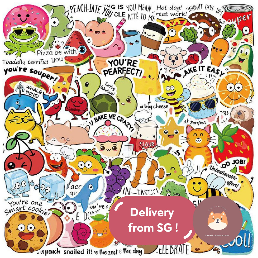 [SG] ️ 50pcs Kid's Reward / Good Work Stickers (No Duplicates) | Shopee ...