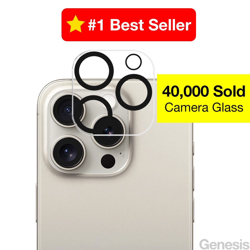 Genesis iPhone Camera Lens Protector 16 Pro Max/ 15/ 14/ 13/ 12 Plus