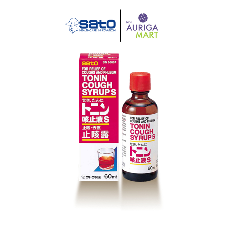 Sato Tonin Cough Syrup 60ml (Expiry Date 28/02/2027) [Aurigamart