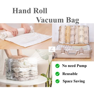 1pc Vacuum Compression Bag, Travel Storage Bags For Clothing - Compression  Bags For Travel - No Vacuum Or Pump Bags - Save Space