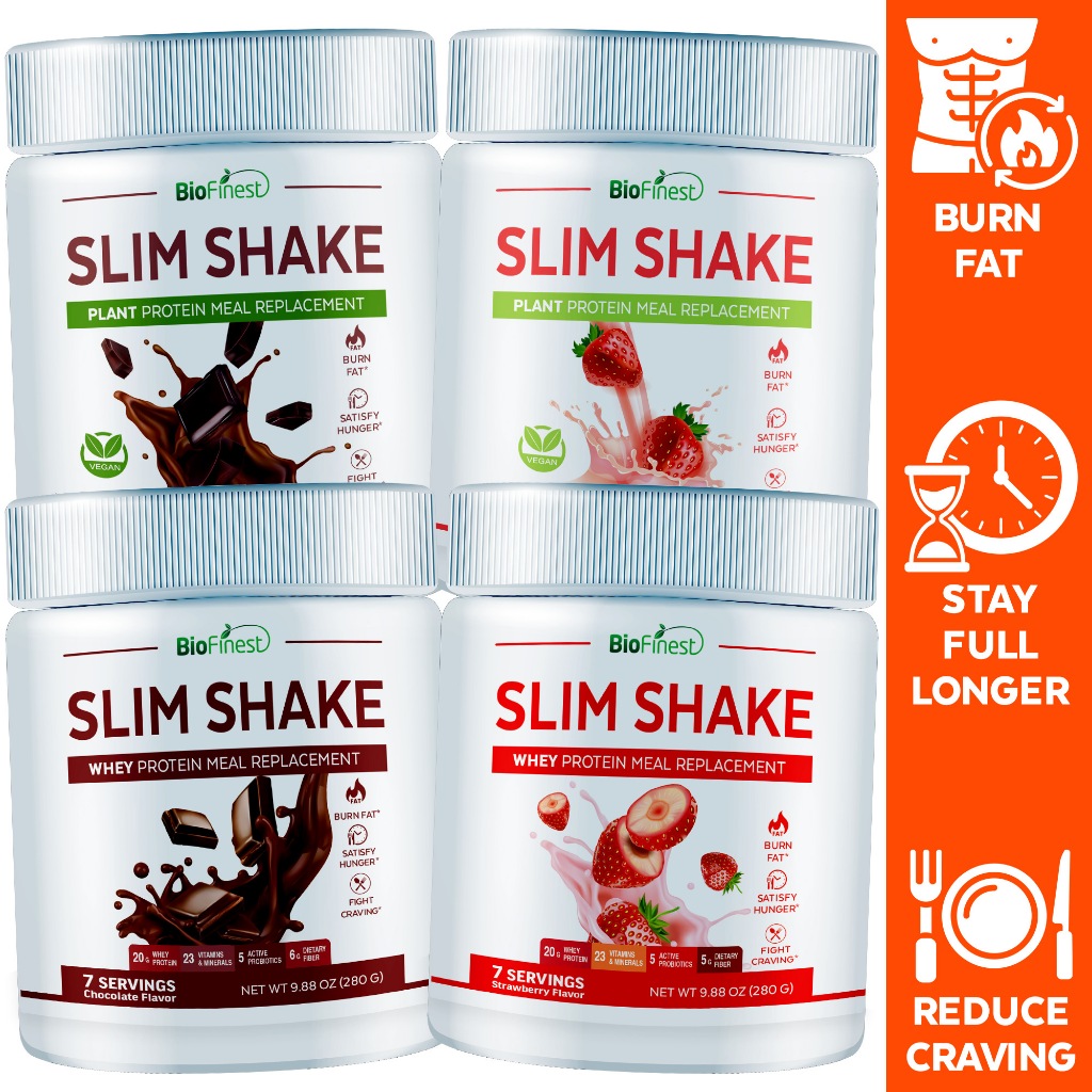 Biofinest Slim Shake Whey Plant Protein Meal Replacement Powder