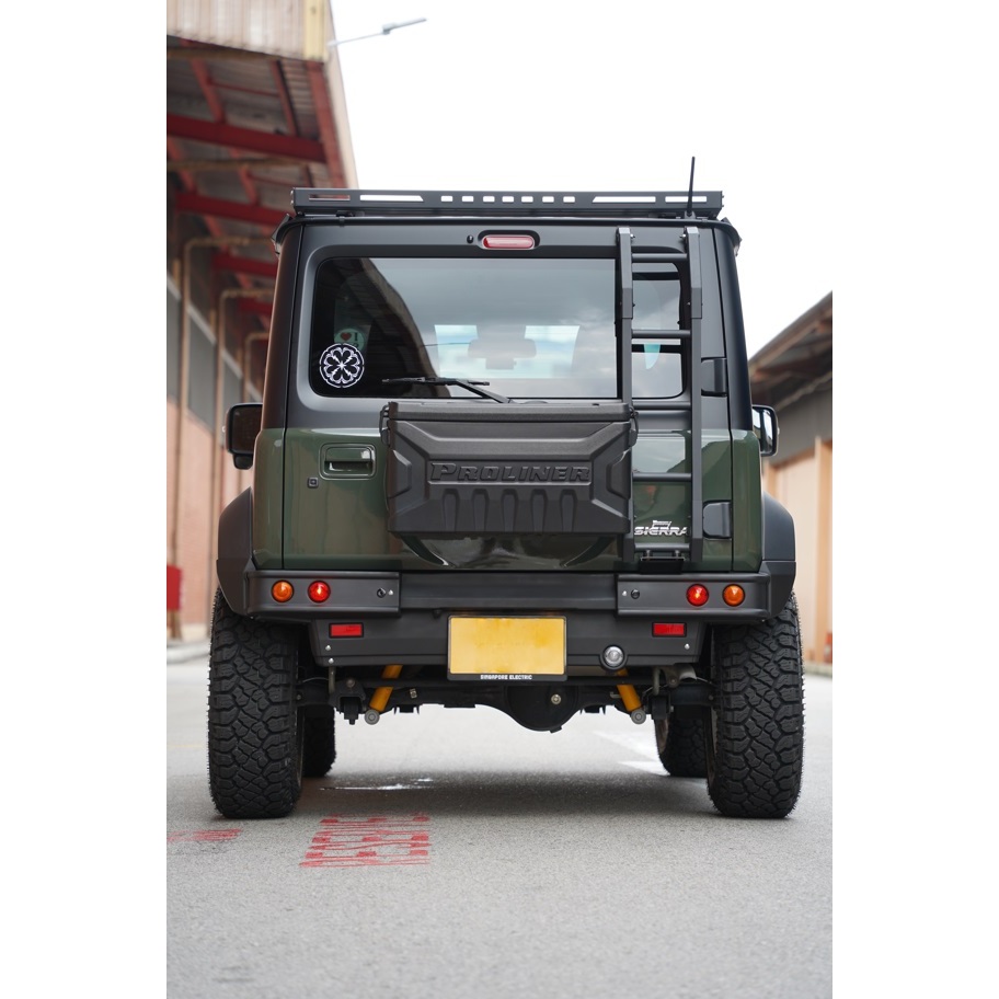 Produktbild von Archaic Heckklappenleiter Für Suzuki Jimny Sierra JB64 JB74 2018-2024, Heckleiter, Geländeleiter