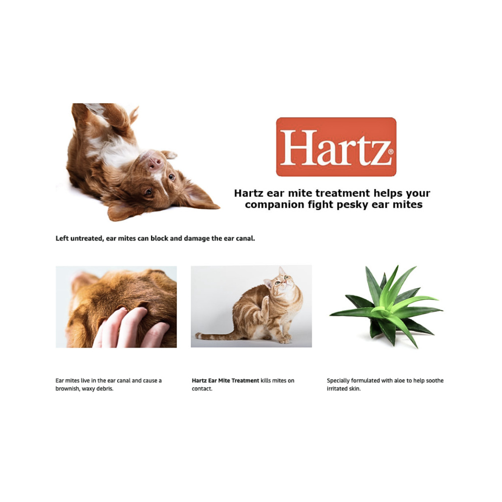 Hartz UltraGuard Ear Mite Treatment for Dogs Shopee Singapore