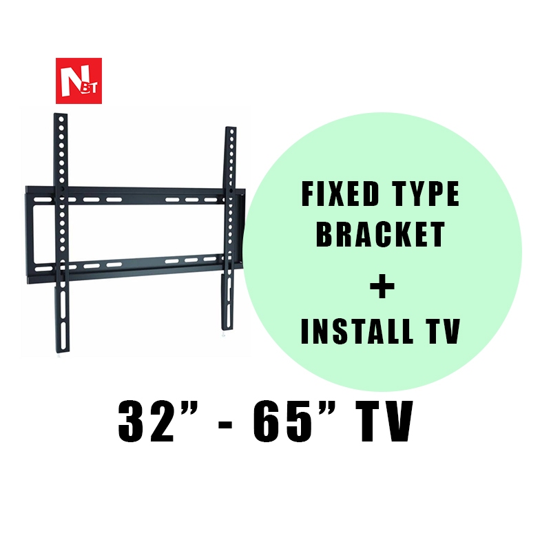 Include install tv wall mount bracket with installation all type tv 32