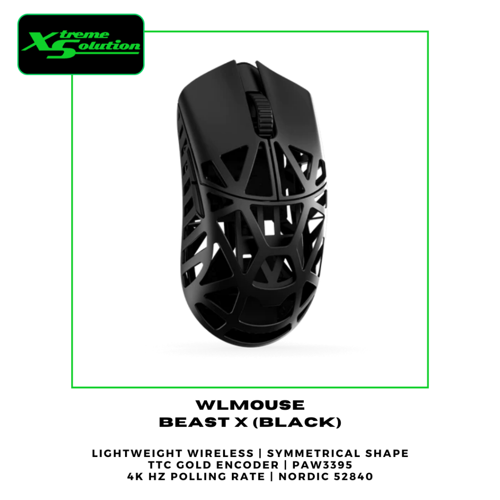 WLMouse - Beast X Wireless Gaming Mouse | 39g Ultra Lightweight