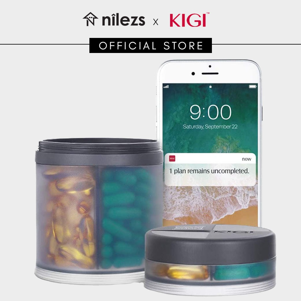 KIGI Large Pill Box Travel Organiser Medication Pillbox Storage, 1