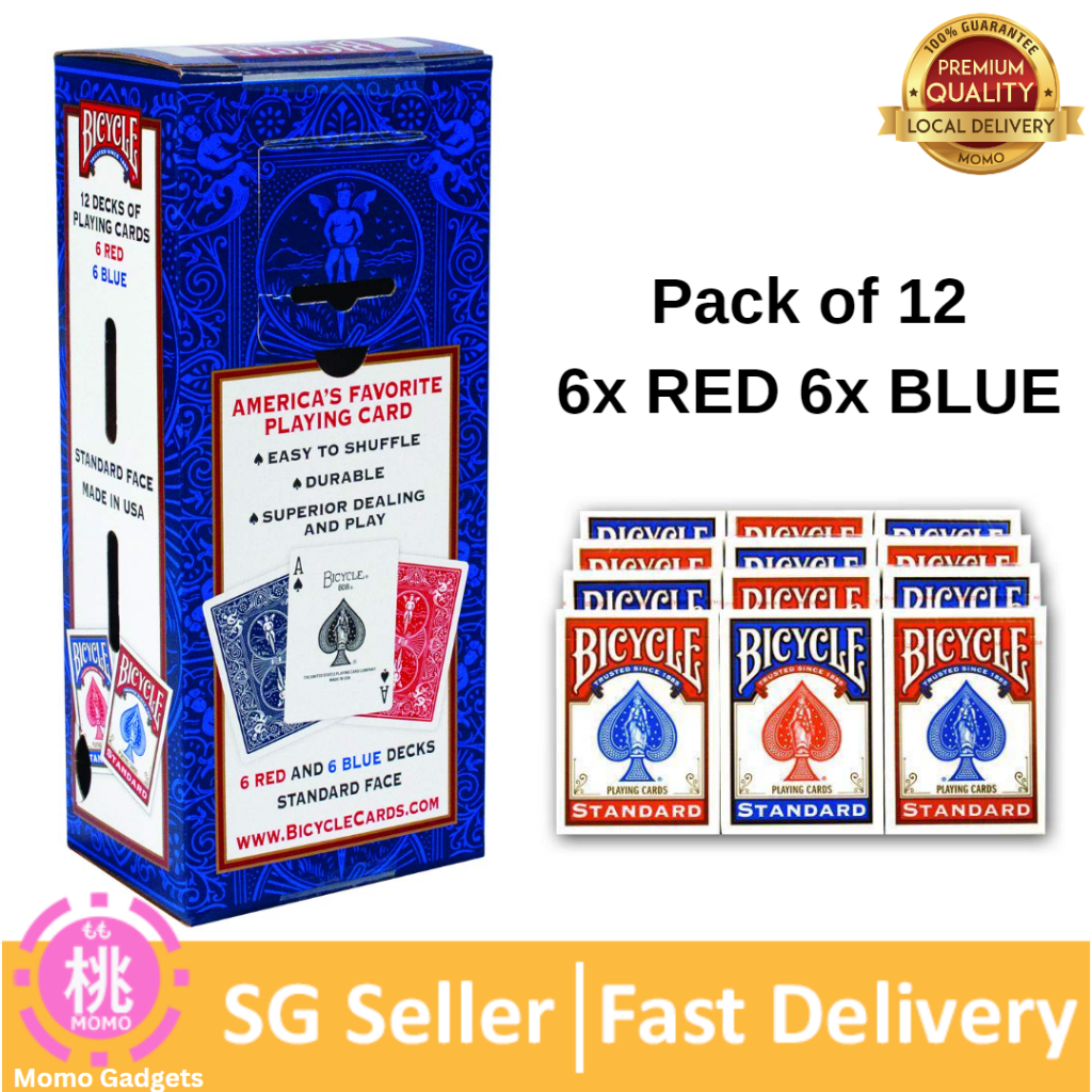 Bicycle Standard Poker Playing Cards ( Jumbo, Rider Back option