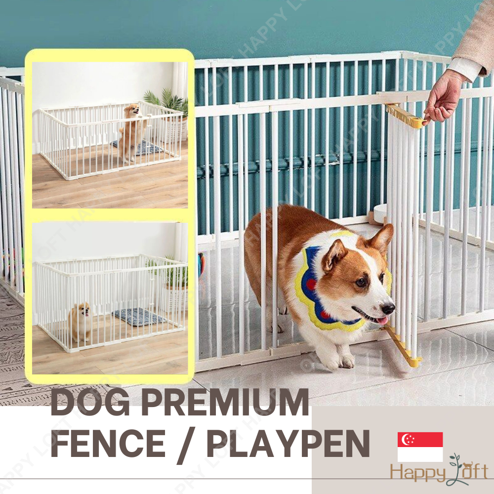 [SG SELLER]Dog Fence Large Playpen DIY Pet Fence Indoor Dog Cage Puppy Dog Gate Panels Dog