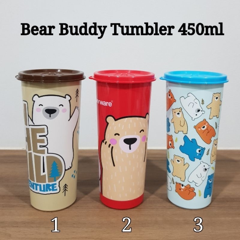 Tupperware Bear Buddy Tumbler 450ml (1) 8.2cm(D) x 16.9cm(H) | Shopee ...