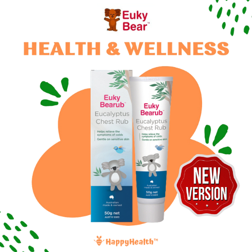 Euky Bearub Eucalyptus Chest Rub 50g [Happyhealth.sg] Shopee Singapore
