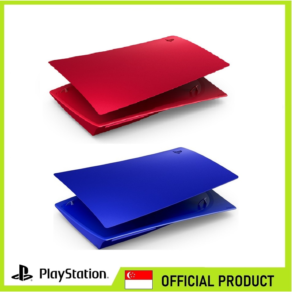 PS5 Standard Disc Console Cover - Cobalt Blue / Volcanic Red | Shopee ...