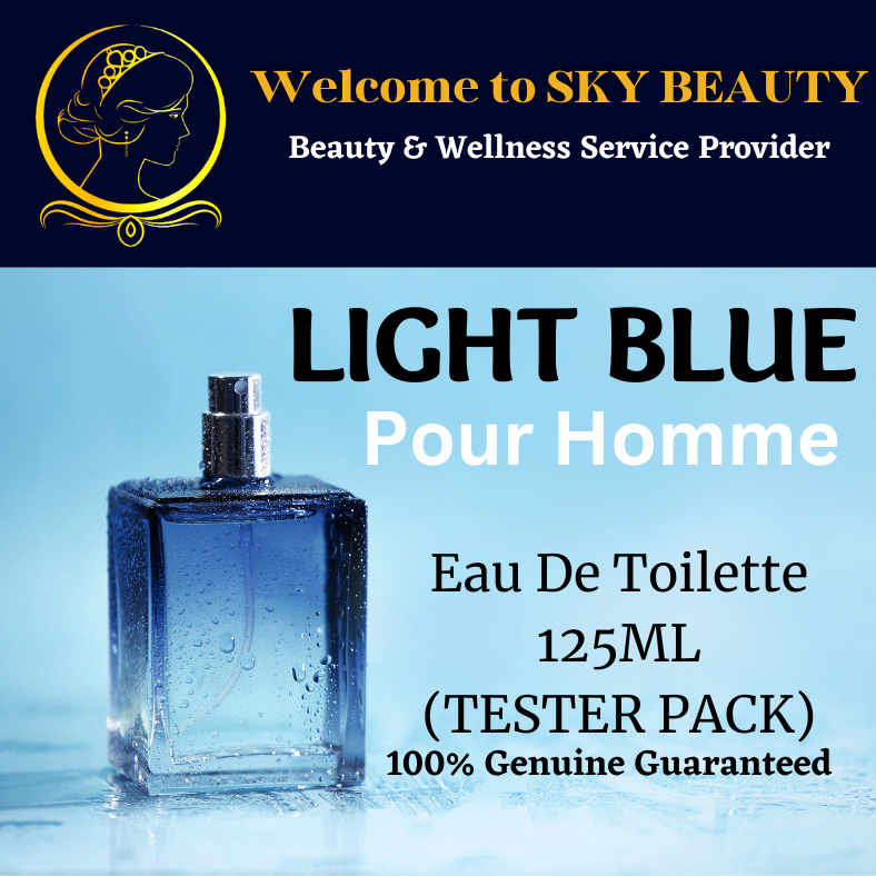 Light Blue (For Him)125ml Eau De Toilette TESTER PACK X Expiry Date 26.