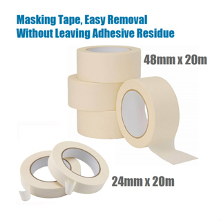 20M Adhesive Masking Tape White High Temperature Single Side