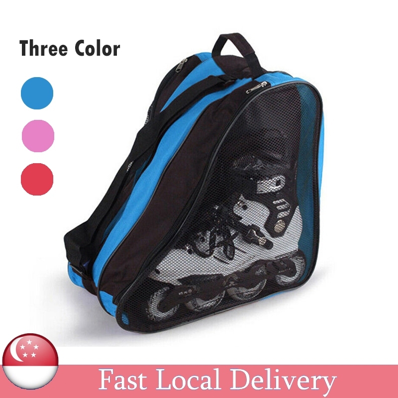 【SG STOCK】Roller Skate Bag Oxford Cloth Inline Bag for Kids and Adult