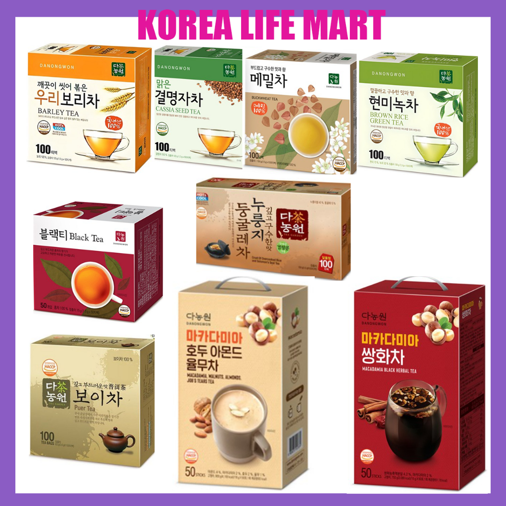 Danongwon Tea Variety Pack (9 Types) – Barley, Cassia Seed, Buckwheat ...