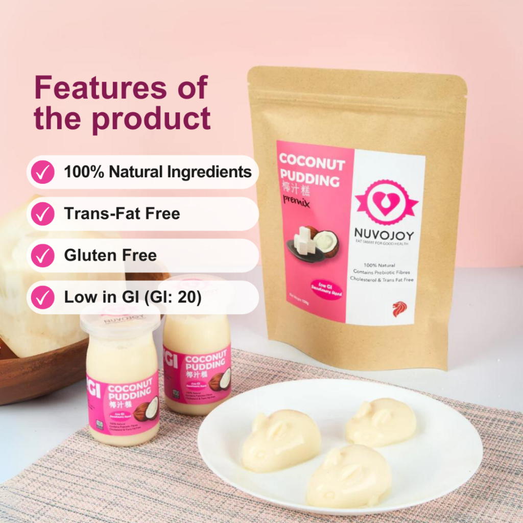Coconut Pudding Premix,150g - Diabetic Friendly, Vegan, Trans-Fat Free ...