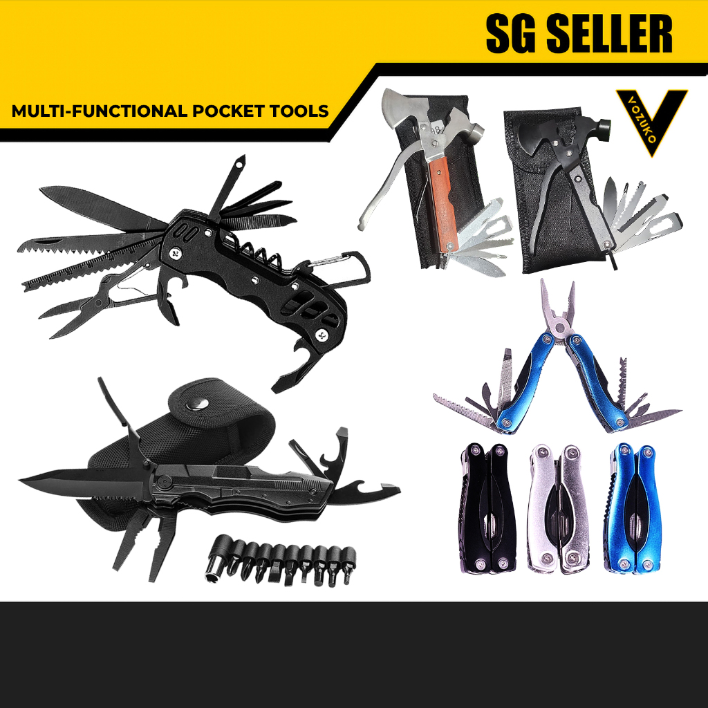 MULTI FUNCTION TOOLS Foldable Multi-function Tool PLIERS | Shopee Singapore