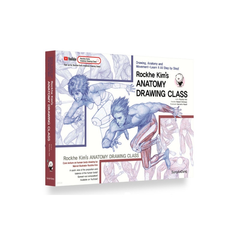 [English edition] Rockhe Kim’s ANATOMY DRAWING CLASS (Former Marvel