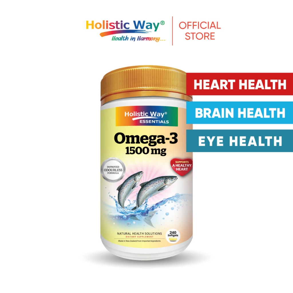 Holistic Way Essentials High Strength Omega3 1500mg (240 Softgels