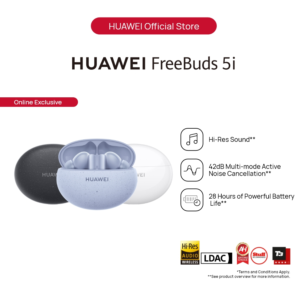 Huawei FreeBuds 5i TWS Earbuds Bluetooth Noise Reduction Hi-Res Earphones