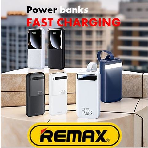 Authentic Remax Fast Charging PowerBank 30000mAh 20000mAh 10000mAh ...