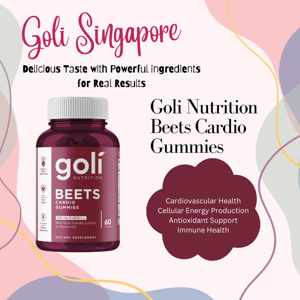 NEW Goli Nutrition Beets Cardio Gummies contain CoQ10 with Beet Root