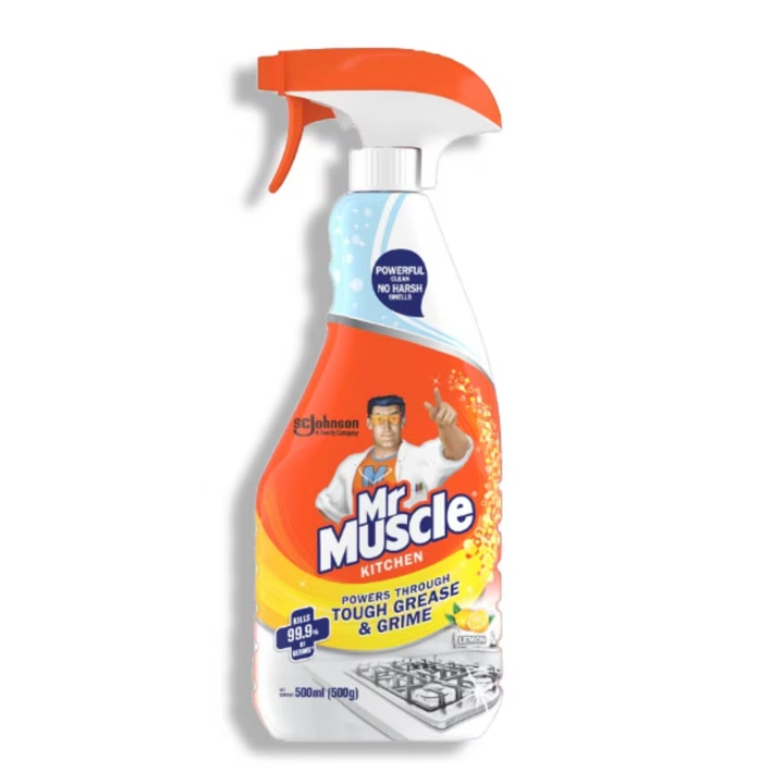 MR MUSCLE Kitchen Cleaner (Removes Tough Grease & Grime) 500ml Shopee