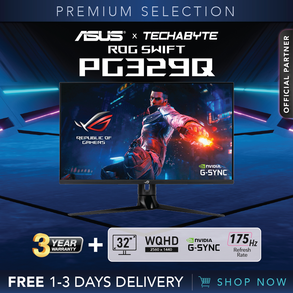 Asus ROG Swift PG329Q | 32" WQHD | 175Hz | 1ms (GTG) | G-Sync ...
