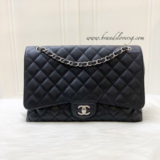*HOT* Chanel Black Mini Rectangular Top Handle Flap Bag in Lambskin With Champagne Gold Hardware