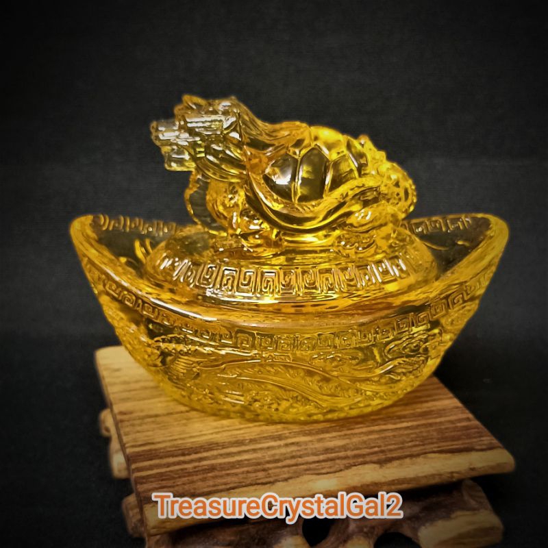 Auspicious Ornament Display Collection ~ Dragon Turtle Ingot Wealth ...